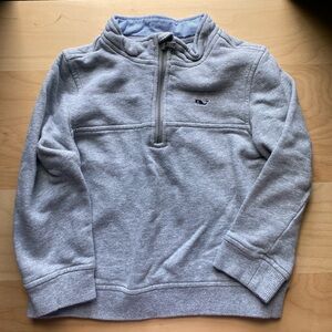 Vineyard Vines toddler Light Gray Zip-Up Sweater